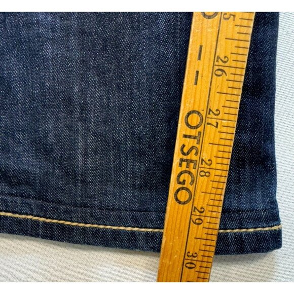 David Kahn Womens Bootcut Jeans Size 29 Dark Wash Stretch Made In USA - Picture 8 of 13